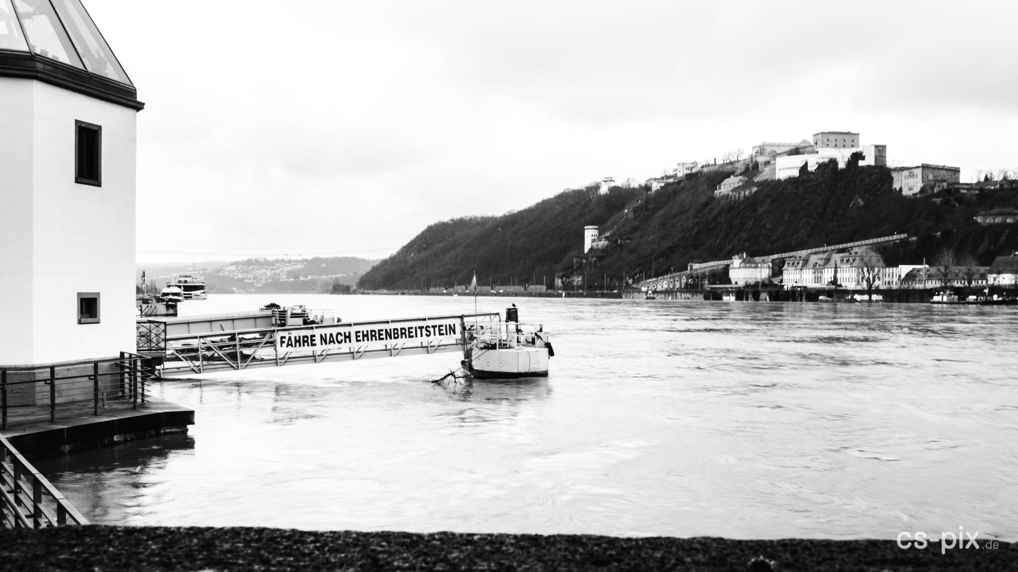 Rhein-Hochwasser in Koblenz