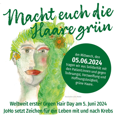 1. Green Hair Day im St.-Johannes-Hospital, Illustration: Jutta Menke